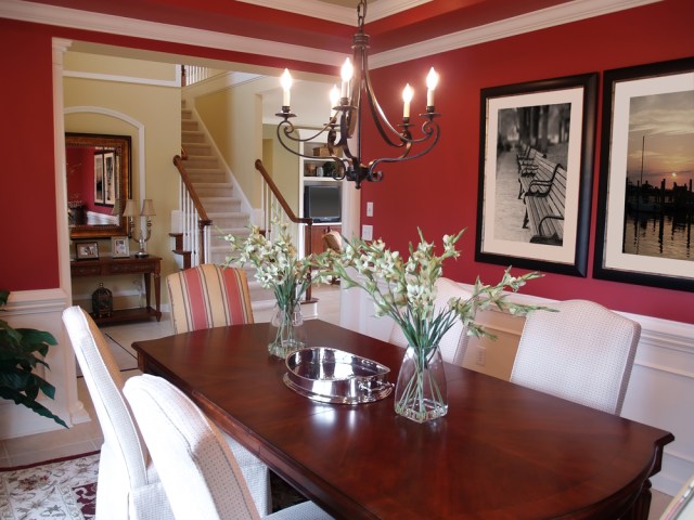 dark-red-dining-room